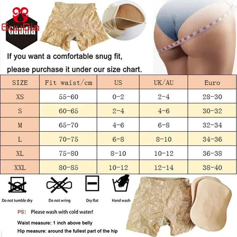 Guudia Lace Butt Lifter Shapewear Seamless Tummy Control