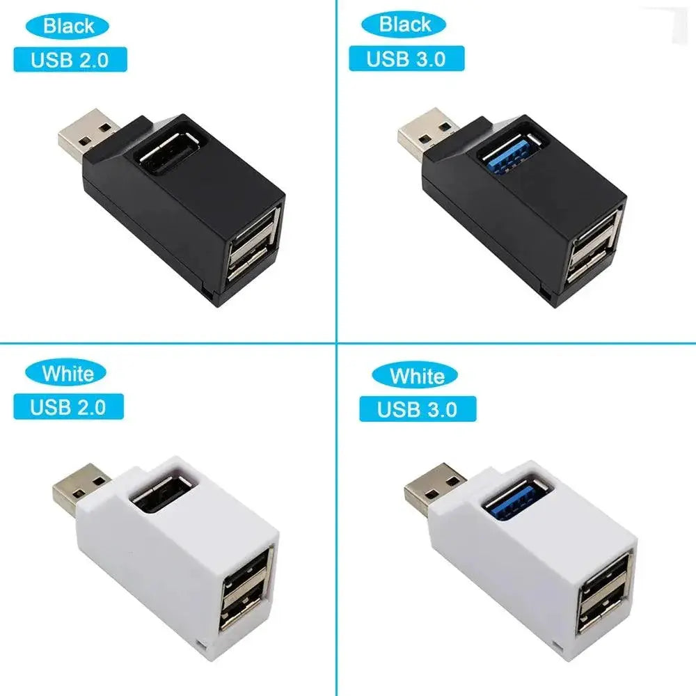 USB Hub Adapter Extender Splitter For Fast Data Transfer