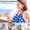USB Humidifier Fan - Rechargeable Cooling Mist