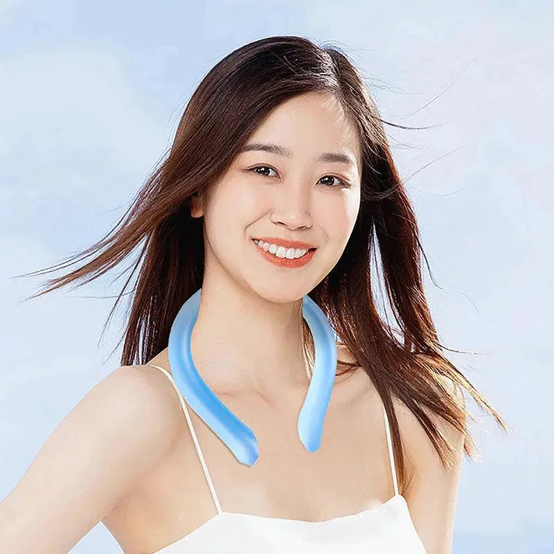 Portable Neck Cooling Ring Massager Summer Cooler Tube