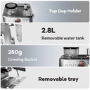 Professional Espresso Machine with Built-in Grinder, Grind