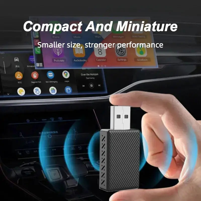 2 In 1 AI Box Mini Wired To Wireless CarPlay Android Auto