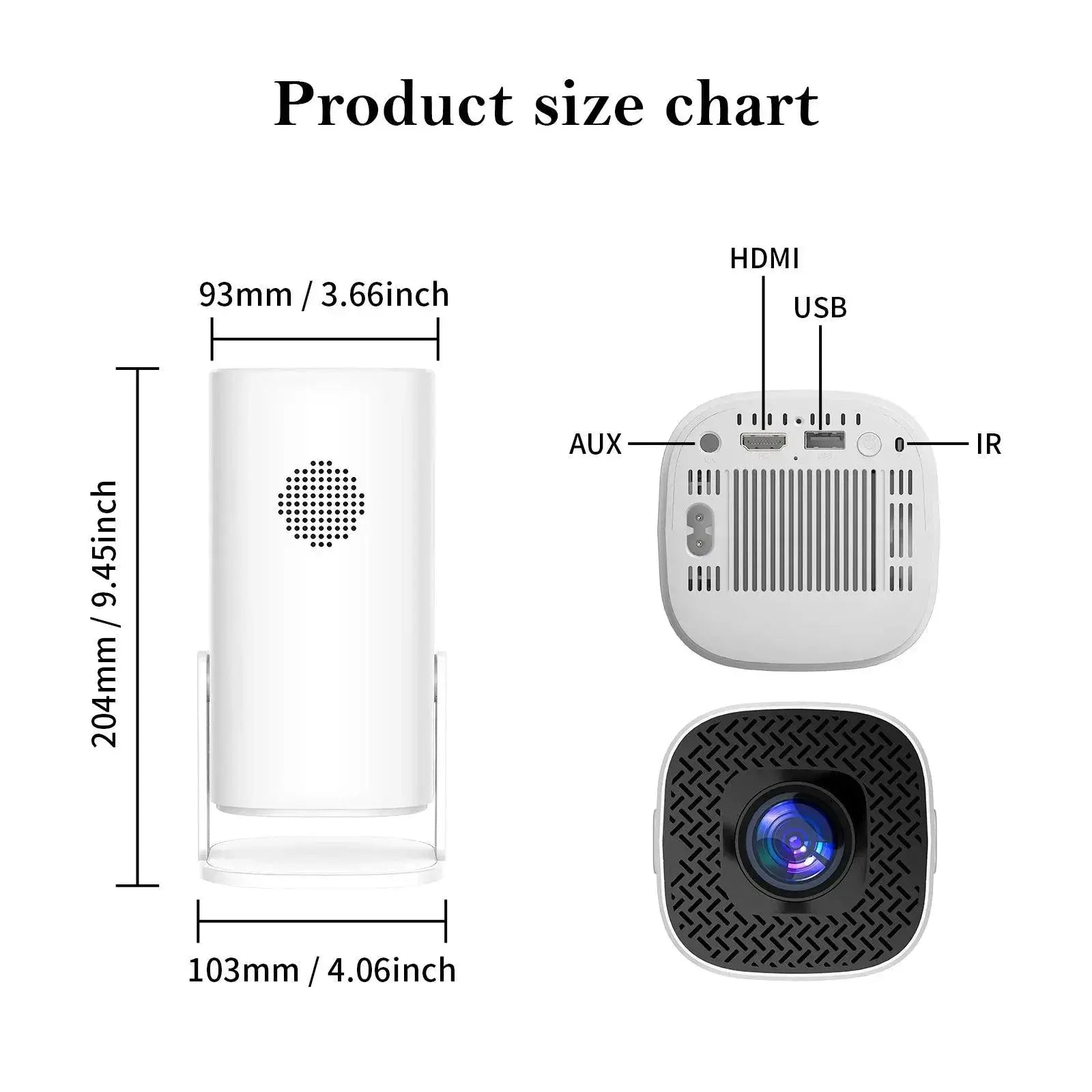 P30 Smart Mini Projector Android 11 WiFi6 4K Home Cinema