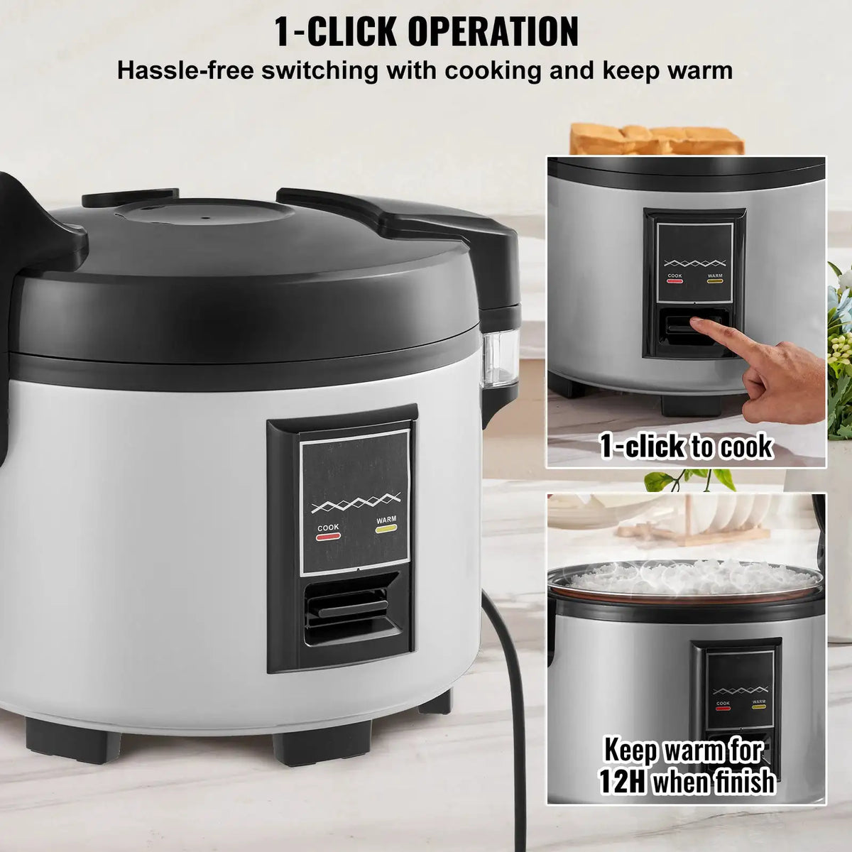 SucceBuy Commercial Rice Cooker Cup Capacity Rice Cooker L — product view 6