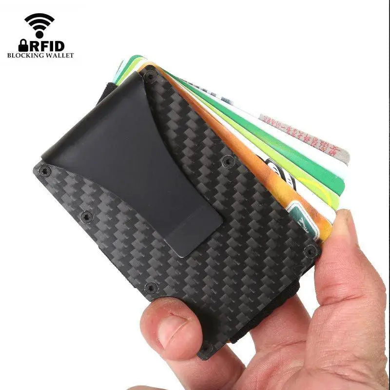 Carbon Fiber RFID Card Holder Wallet Slim Security Solution
