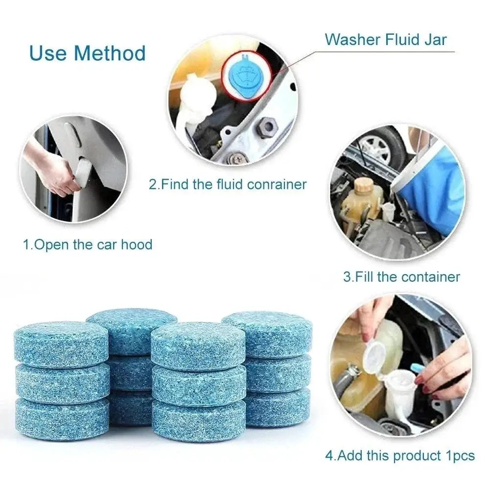 Solid Windscreen Cleaner Tablets Detergent For Cars - OurLum.com