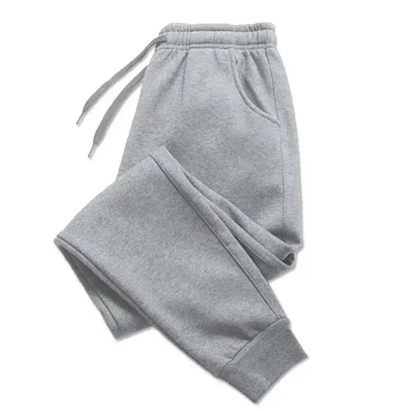 Men Casual Fleece Sweatpants Autumn Winter Long Pants