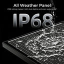 Rvpozwer 12V Mono Solar Panel 100W