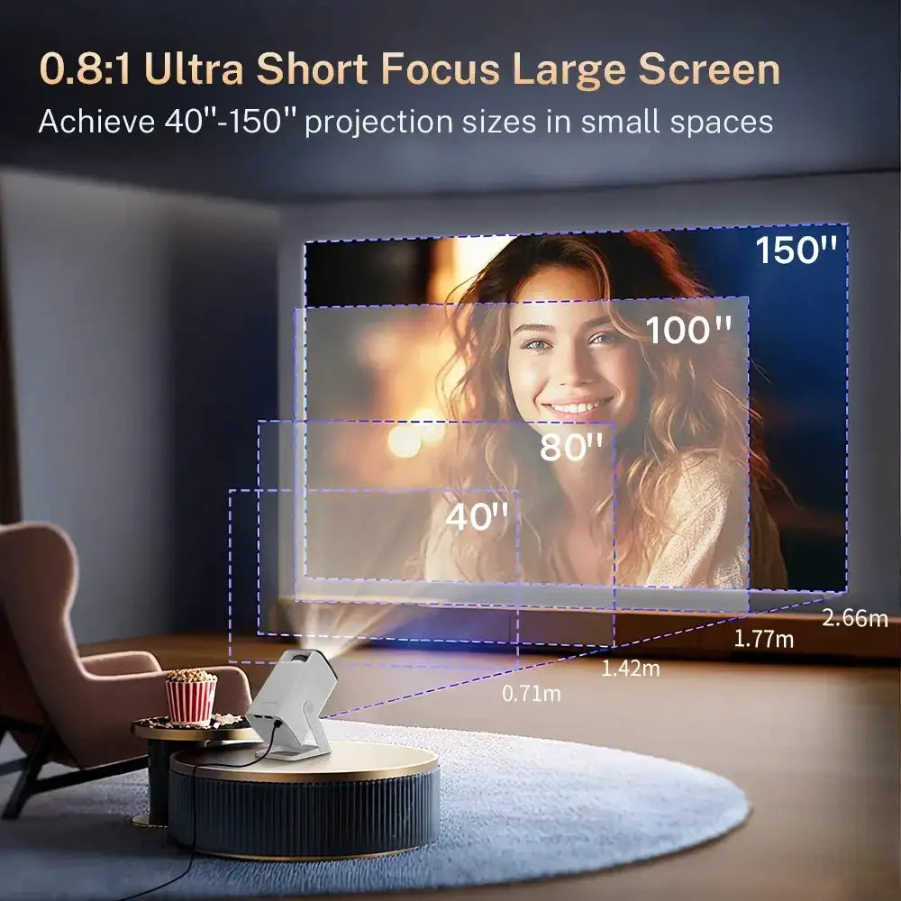 Mini Projector Native , Decoding, WiFi & BT , Android — product view 4