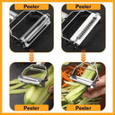 Effortless Stainless Steel Peeler Double Blade Kitchen Tool