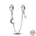 Real Sterling Silver Stars Moon