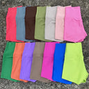 Plus Size High Waist Yoga Shorts - Stretchy