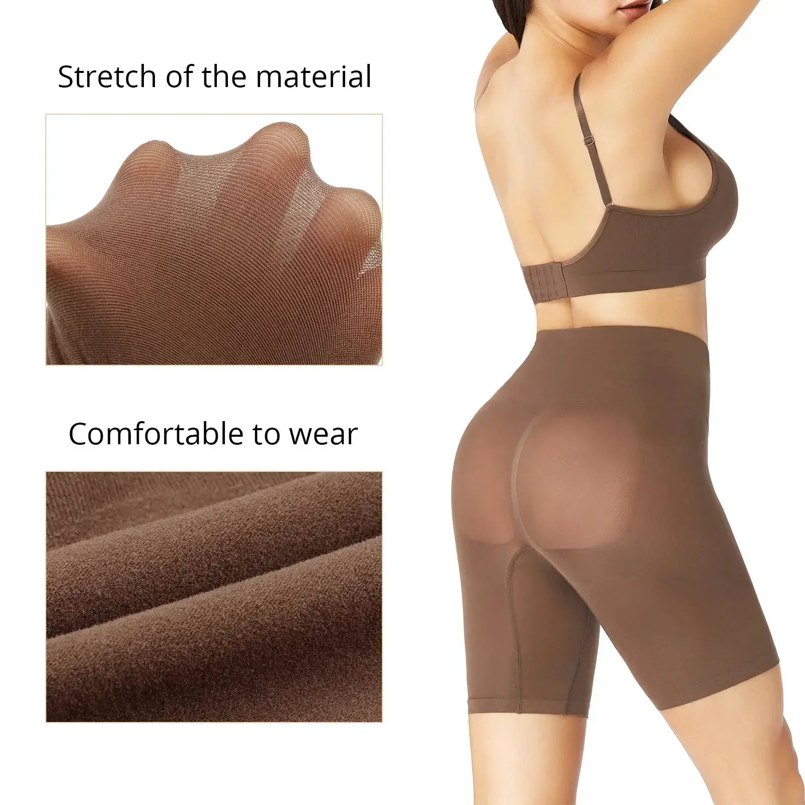 Seamless High Waist Butt Lifter Shapewear For Curves