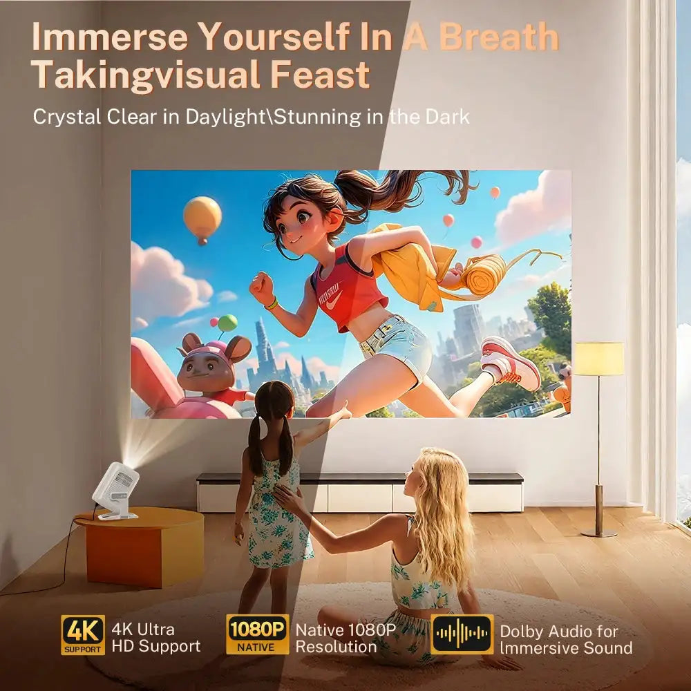Auto Focus Projector Native , Android Video Decoding, Portable — product view 4