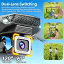 TONGLI Foldable Drone RC Quadcopter with Large‑Screen Remote Control