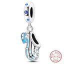 Sterling Silver Blue Purple Butterfly