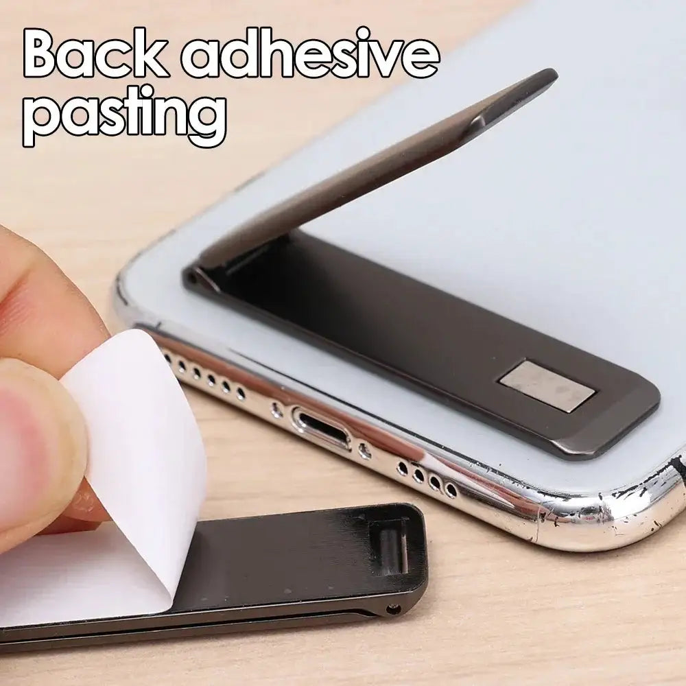 1-2Pcs Universal Strong Magnetic Metal Mobile Phone Holder Stand Folding Adjustable Ultra Thin Phone Kickstand Desktop Bracket