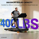 Space Saving Incline Treadmill 400 Lbs Capacity With 3 LED