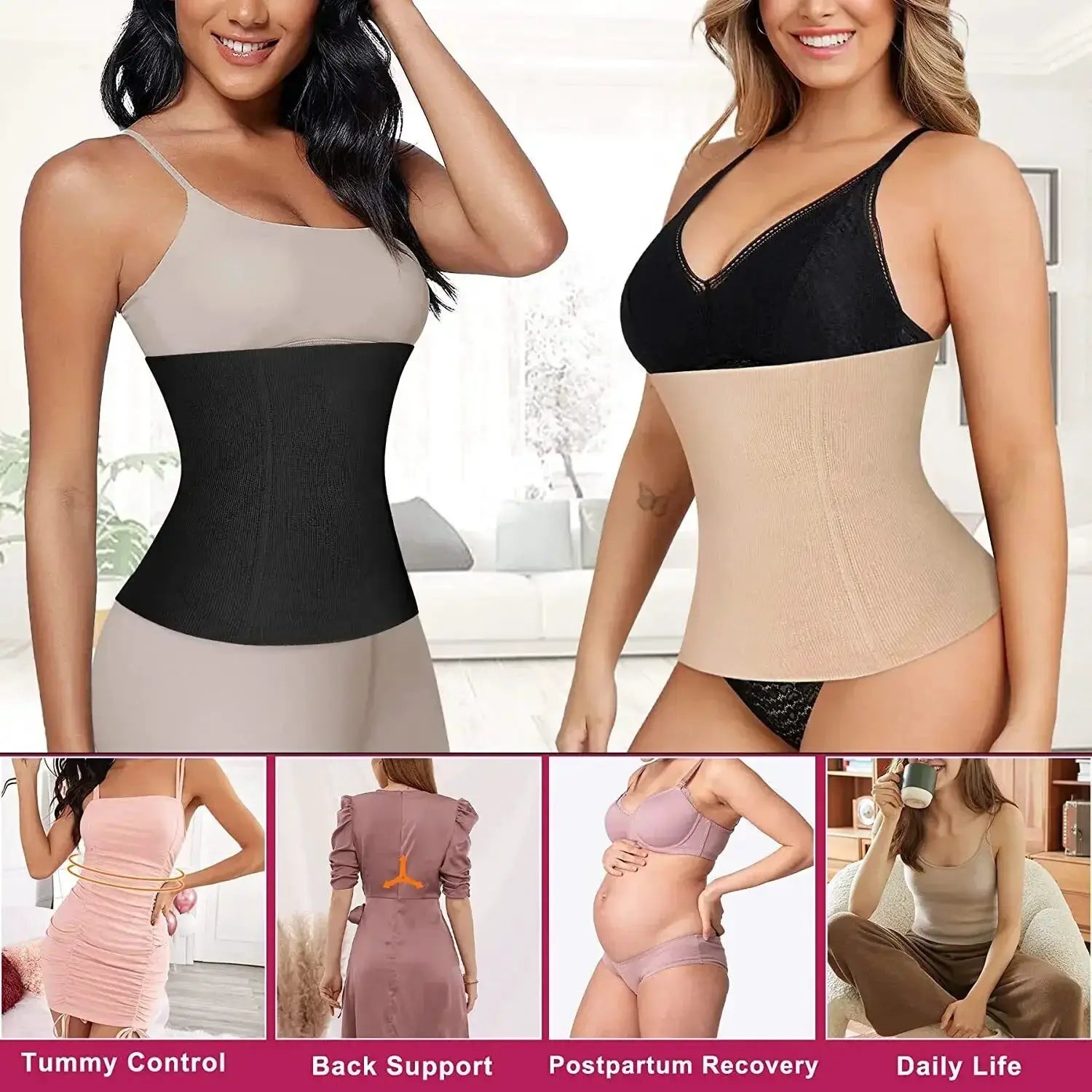 Postpartum Belly Recovery Bands 2 In 1 Waist Shapewear