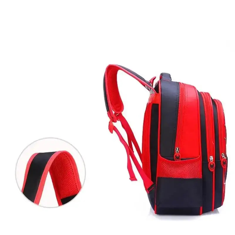 3D Cartoon Spider Backpack Set For Boys Cute School Bag