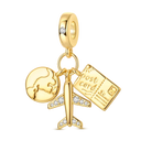 Golden Series Charm Bead Sterling