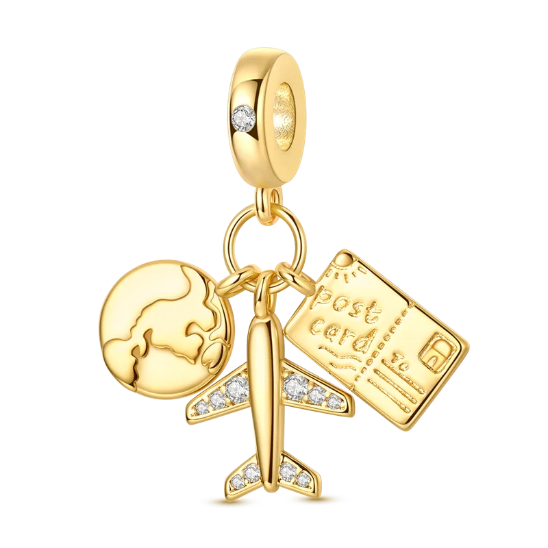 Golden Series Charm Bead Sterling