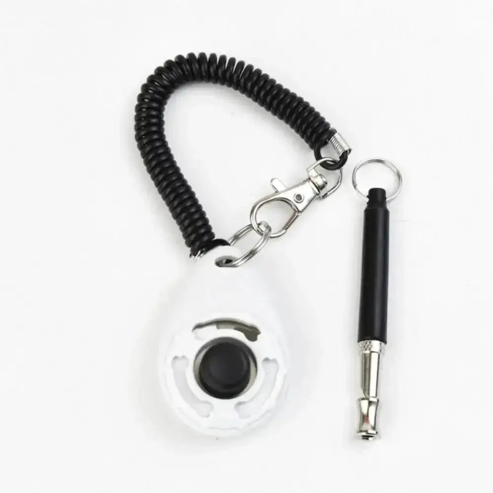 Dog Training Clicker And Whistle Combo Obedience Tool