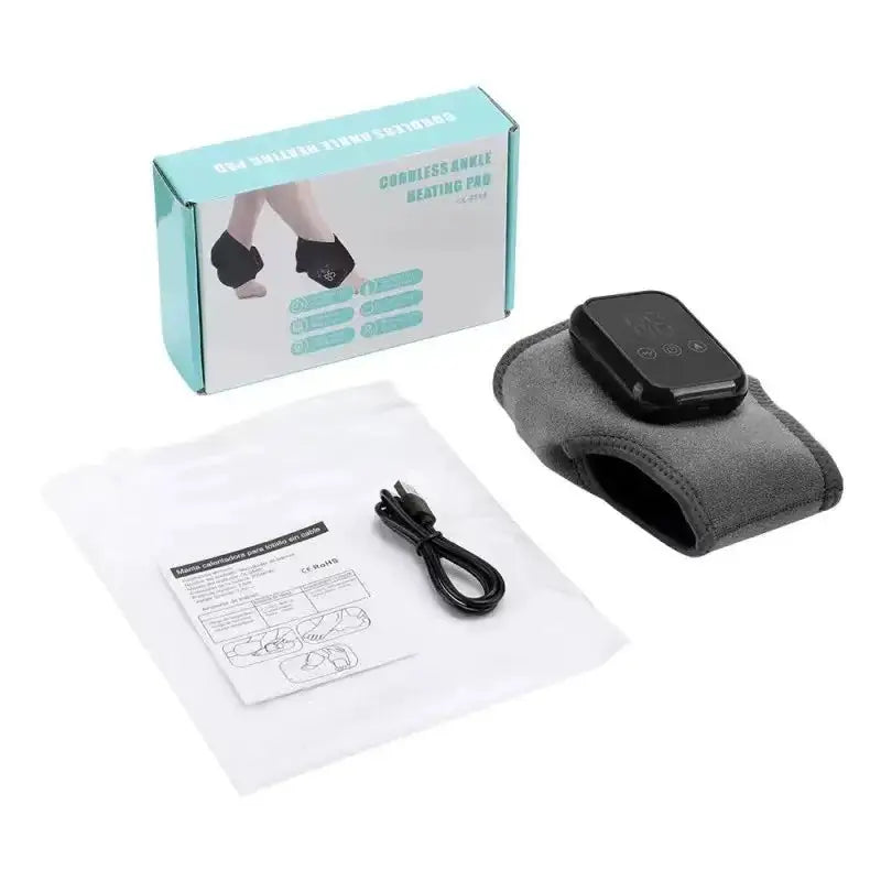 Portable Heated Ankle Massager USB Charging Vibration Massage Machine for Ankle Fatigue Recovery