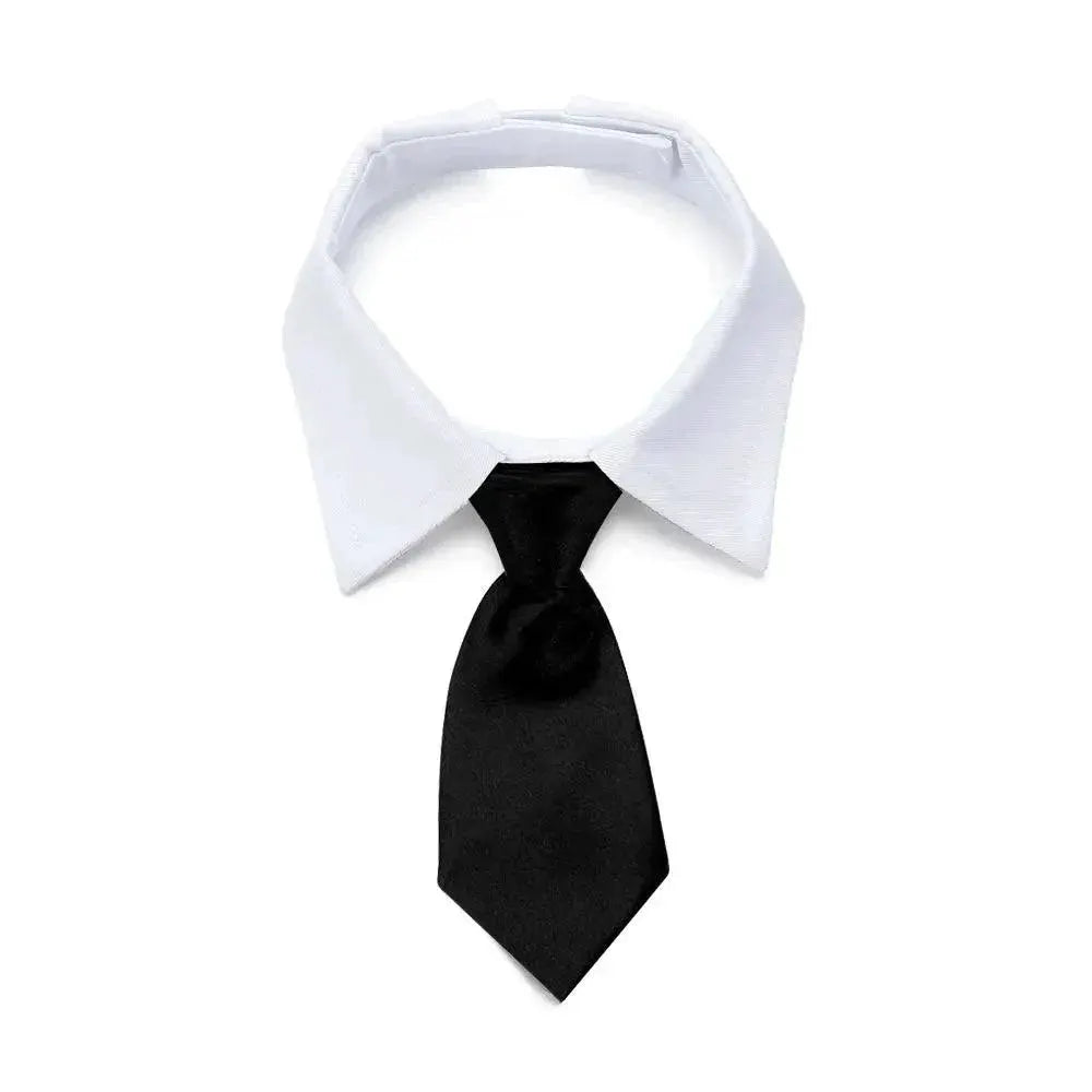 Pet Formal Necktie Tuxedo Bow Tie Black Red Collar