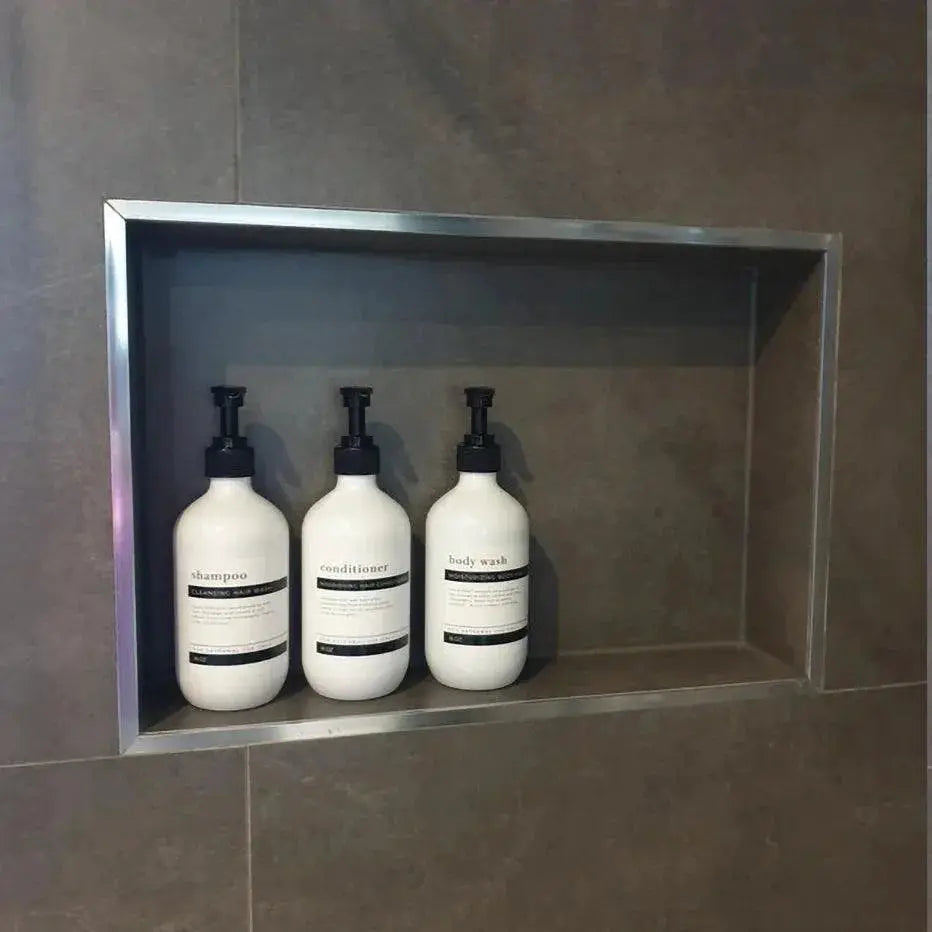 Amber Shower Dispenser Set for Stylish Bathroom Organization