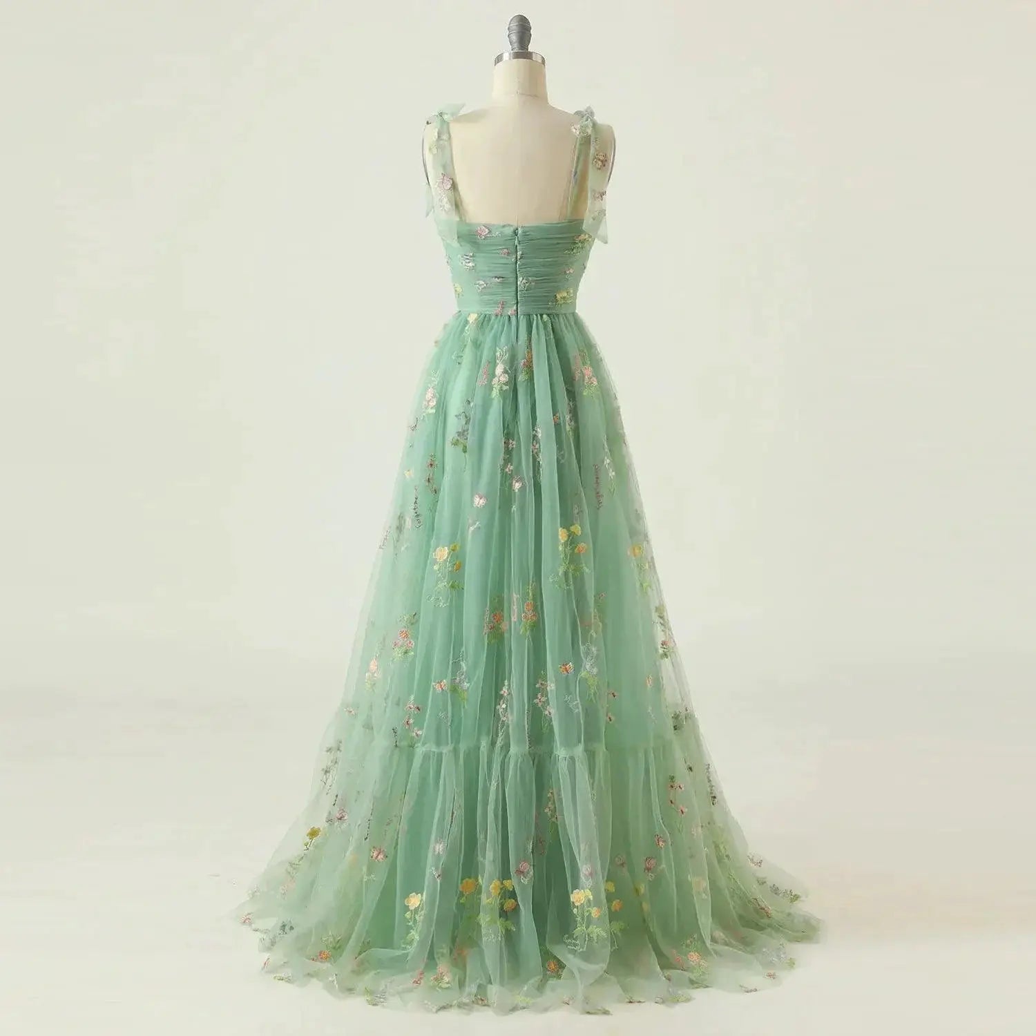 Mint Green Tulle Dress Sophisticated Charm And Comfort