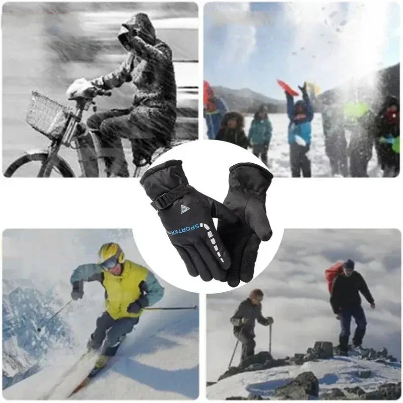 Outdoor Winter Warm Thermal Cycling Gloves Waterproof Grip