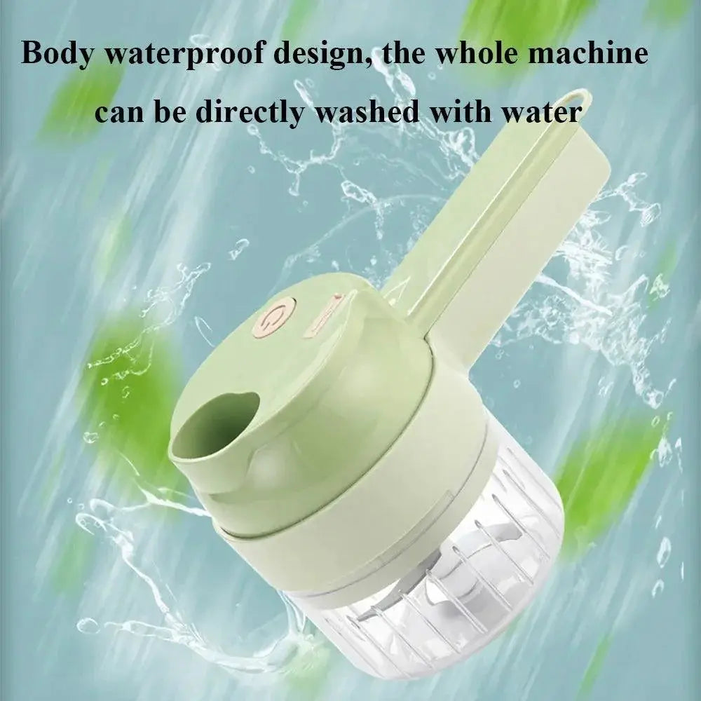 Four In One Electric Food Processor USB Rechargeable Slicer