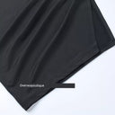 Split Spy Girl Strap Dress V Neck Lace Trim Slim Fit Slit