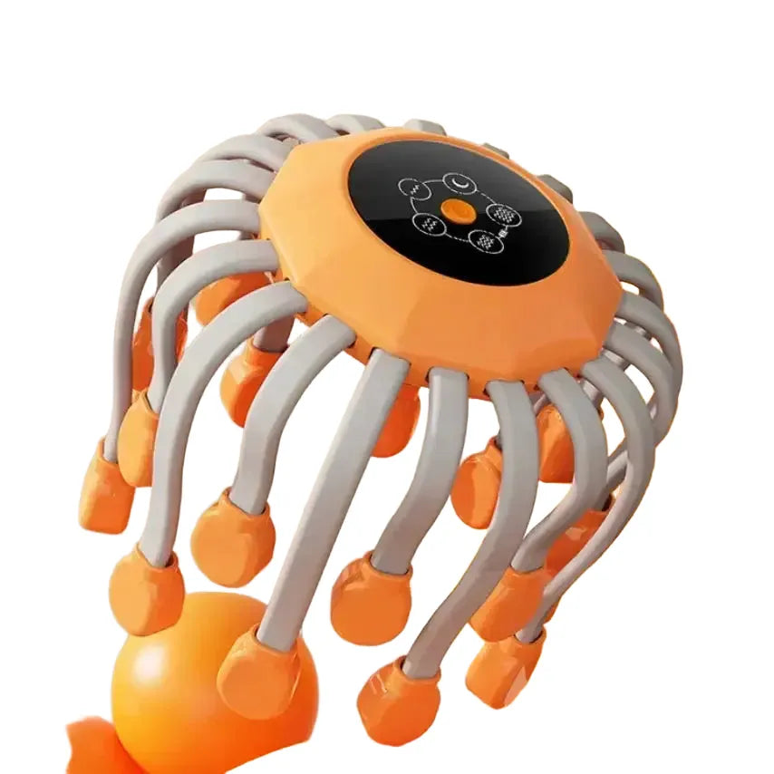 Orange Octopus Head Massager, Independent Massage Heads, — product view 1
