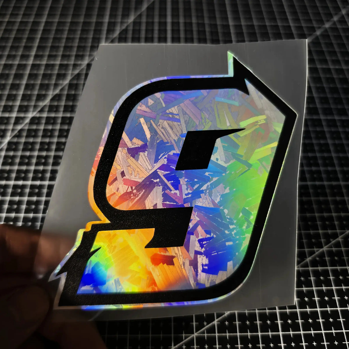 Motorcycle Racing Number Stickers - Iridescent Holographic — product view 14