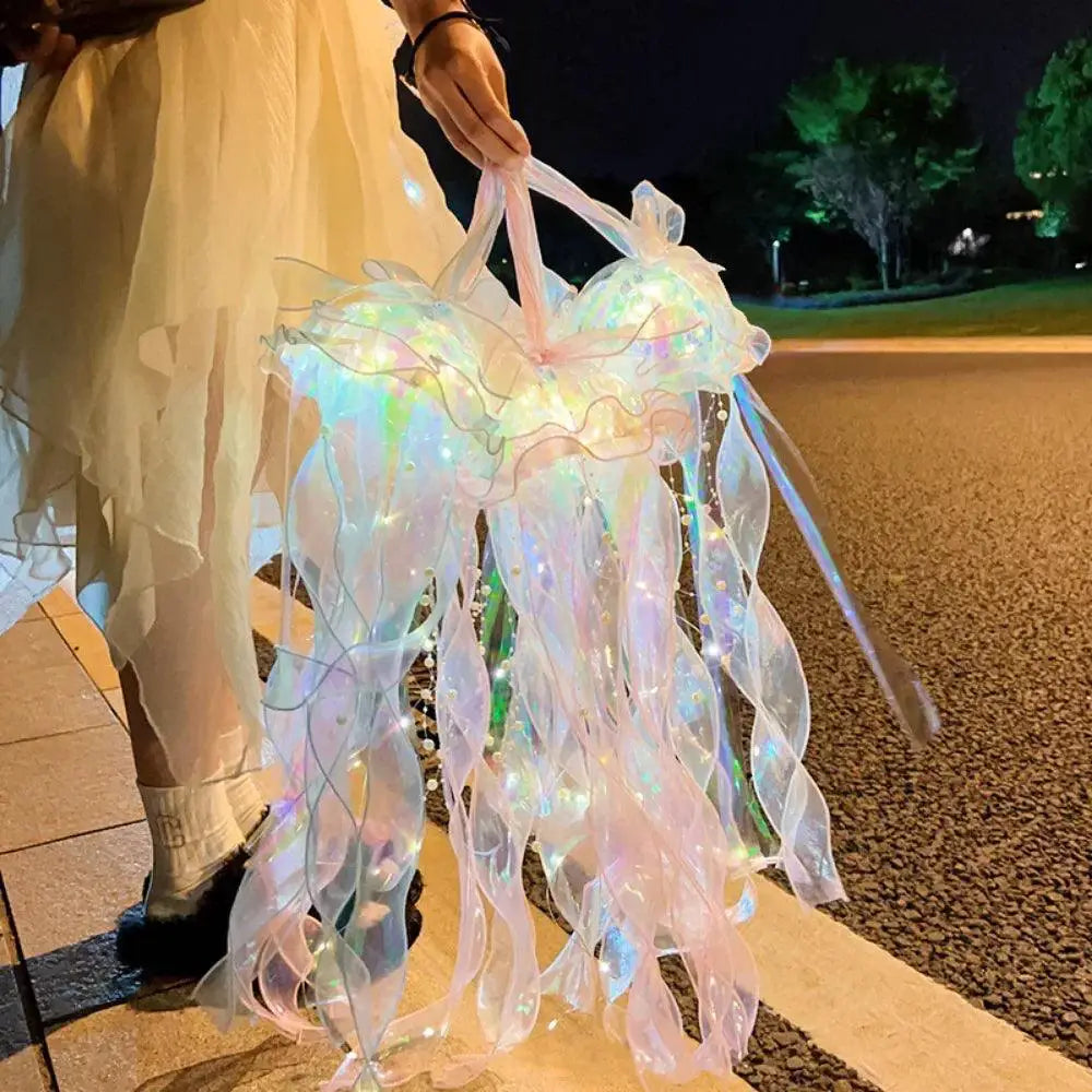 Jellyfish Flower Lamp Portable Bedroom Ambiance Light