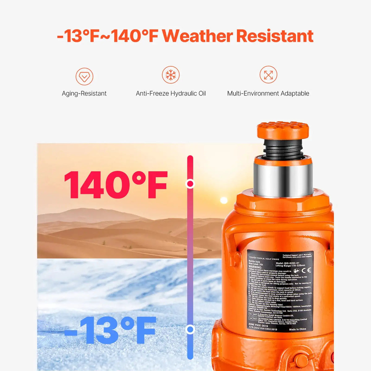 Heavy Duty Hydraulic Bottle Jack — product view 5