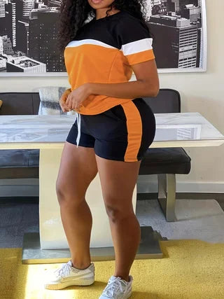 Plus Size Pocket Outfit Set