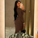 Event-Ready Draped Maxi Dress for Women