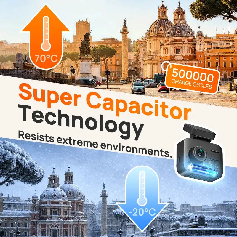 Global Version 70mai Dash Cam A800Nano 4K Image Front Cam HDR Wi-Fi GPS ADAS 24H Parking 70mai A800 Nano True 4K Car DVR