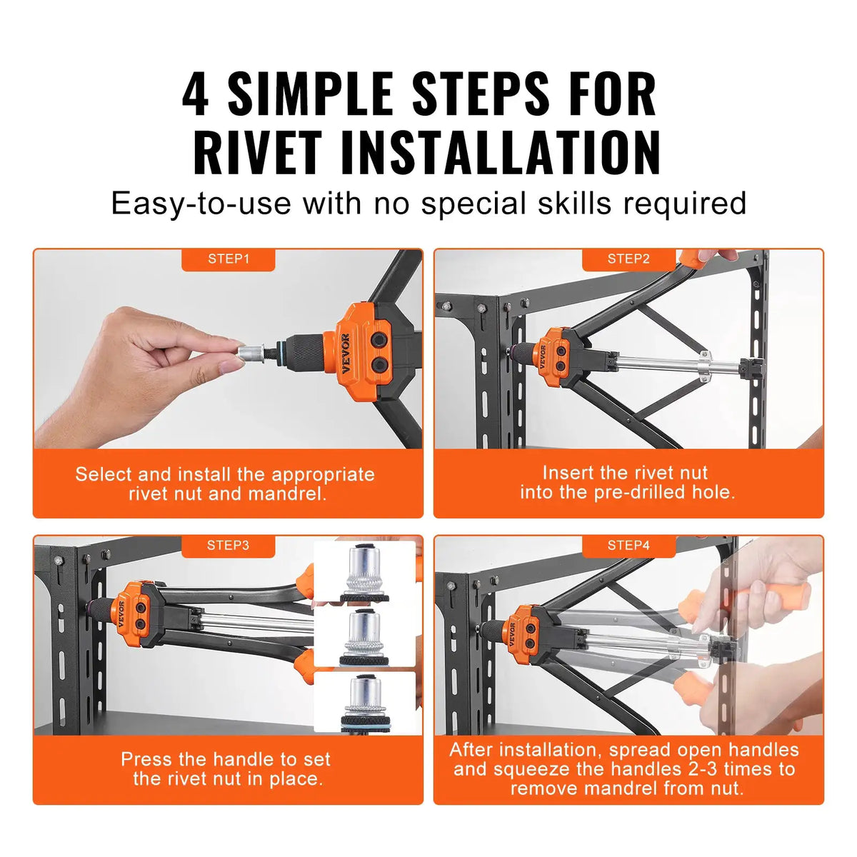 Pro Heavy Duty Rivet Nut Tool Kit — product image 4