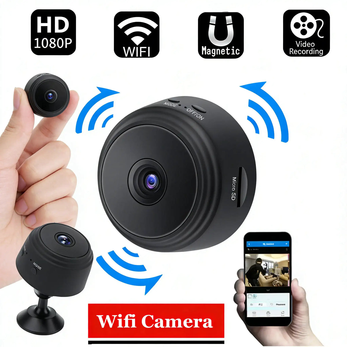 A9 Mini Camera WiFi Wireless Monitoring Security Protection Remote Monitor Camcorders Video Surveillance Smart Home
