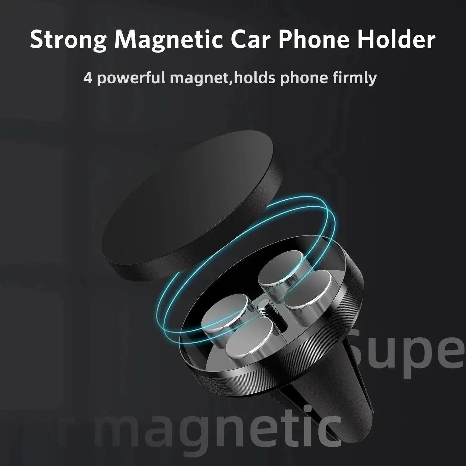Magnetic Car Phone Holder for iPhone Pro Max Secure Mount