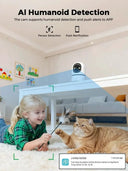 5MP Indoor Baby Monitor for Parents
