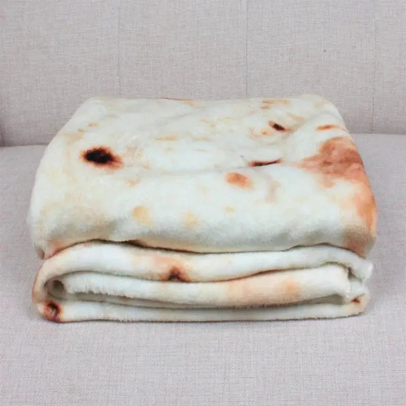 Multi Size Funny Round Corn Tortilla Blanket Soft Warm Throw
