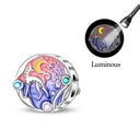 Sterling Silver Charm Beads Glowing