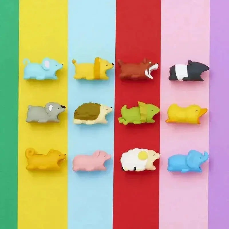 Cute Animal Cable Protector Set Charger Organizers
