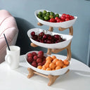 Two Tier Plastic Fruit Serving Tray