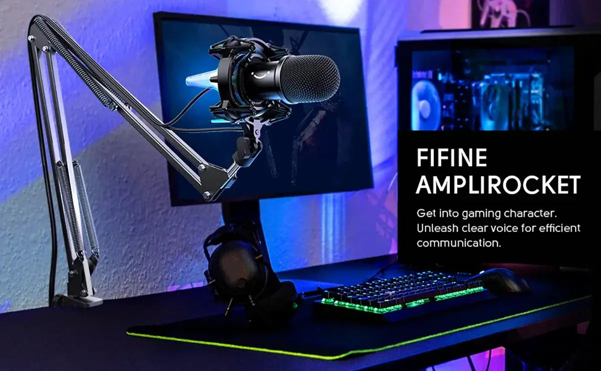 K651 USB Dynamic Microphone Bundle For Gaming And Podcasting